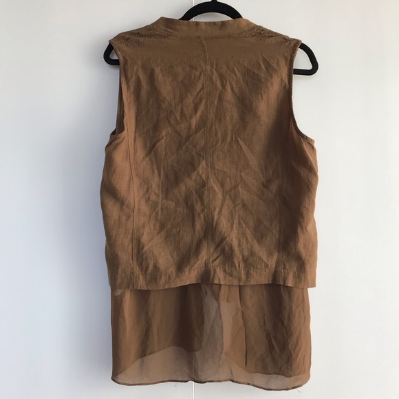 ZARA | TWO-LAYER VEST - Picture 5 of 6